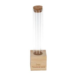 Wooden Dried flower stand - Tube S - Flowers and Herbs + Dried Floral Arrangement