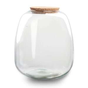Terrarium fles - Model: Emma + led kurk - ↑ 25cm - Ø 23 cm